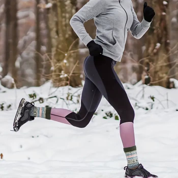 1/2/5 paires de chaussettes en laine pour femmes