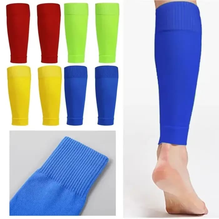 1 Paire de Chaussettes de Football, Accessoires de Football, Manchons de Protection des Jambes Respirants, Chaussettes de Sport pour Adultes et Enfants, Protège-Tibias, Protection du Mollet, Couvre-Ja