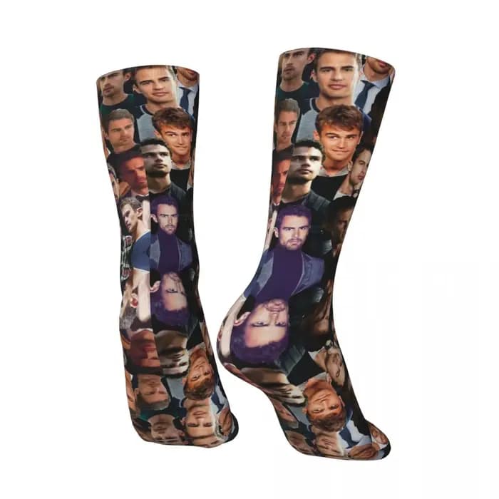 Chaussettes unisexes pour hommes Theo James