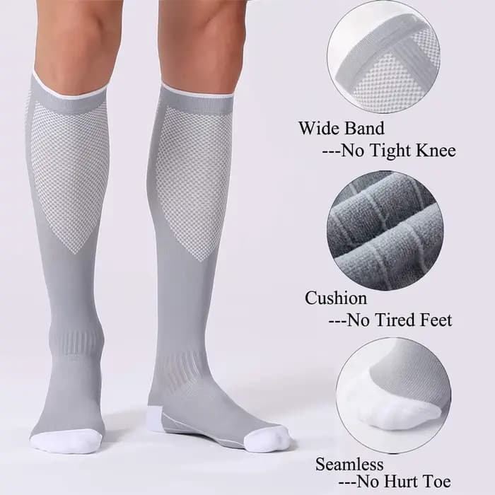 1 paire de chaussettes de Compression graduées pour femmes et hommes