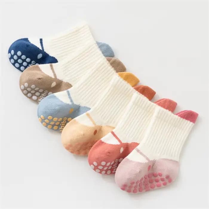 3 paires de chaussettes antidérapantes pour bébé