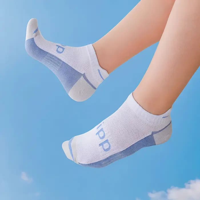 Chaussettes de sport en maille sans couture en coton pour enfants