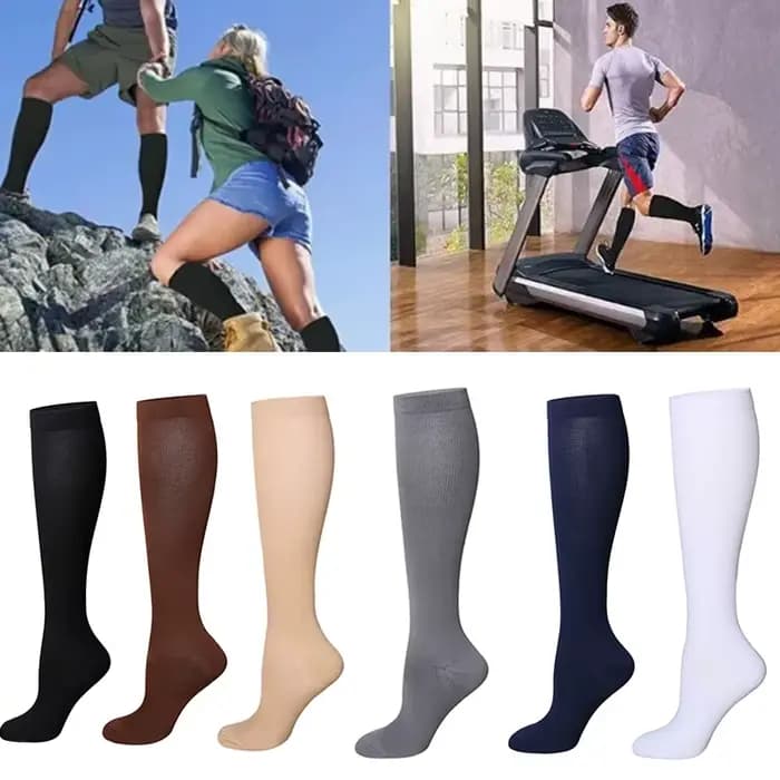 Chaussettes hautes en coton à séchage rapide pour hommes
