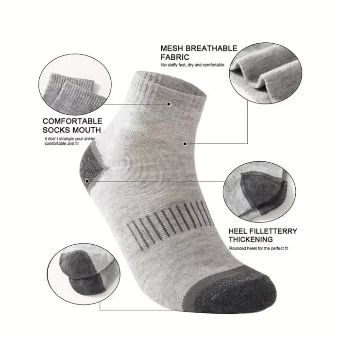 Ensemble de 20 paires de chaussettes en coton pour hommes