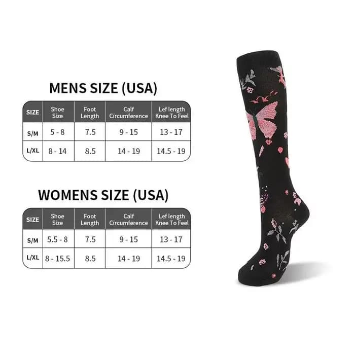 Chaussettes de compression en nylon anti-varices