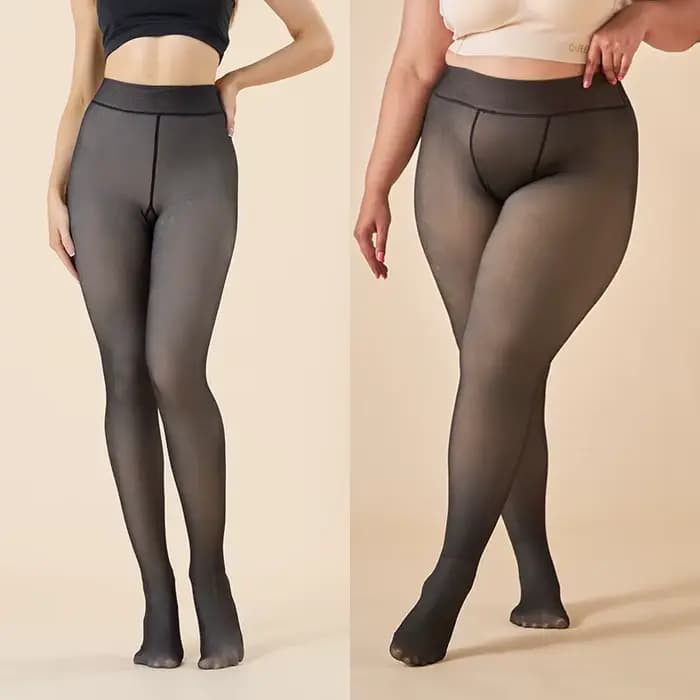 Collants doublés de sourire pour femmes