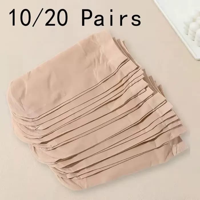 10/20 paires femmes couleur unie chaussettes été léger respectueux de la peau polyvalent à la mode