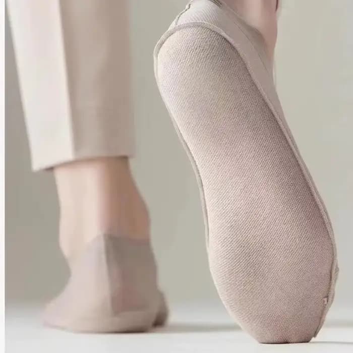 Chaussettes bateau ultra-fines invisibles pour hommes avec silicone antidérapant