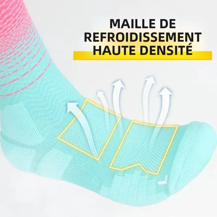WRELS chaussettes coussin athlétique évacuant l'humidité