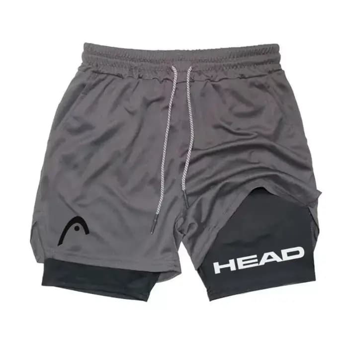 Short de course 2-en-1 pour hommes