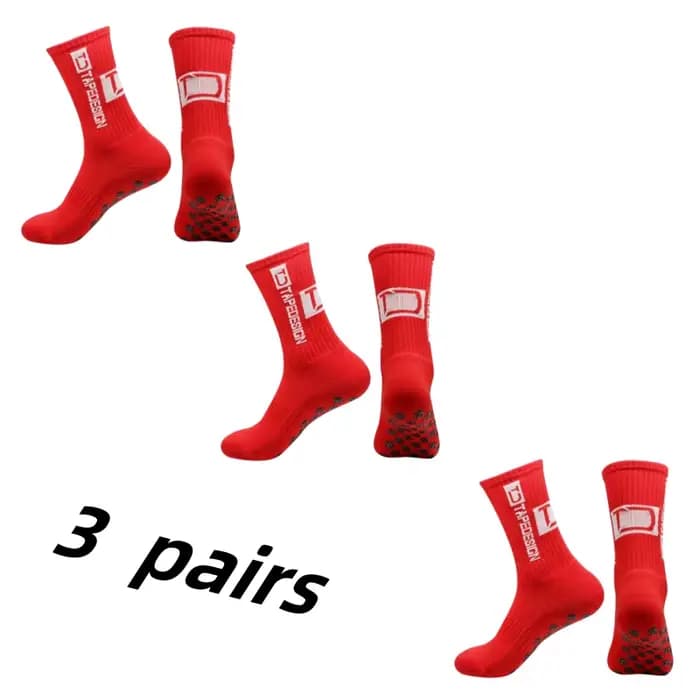 3 paires/lot nouveau dans antidérapant Tapedesign chaussettes de Football mi-mollet