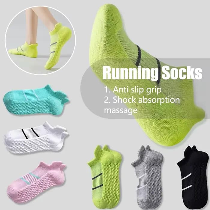 2 paires de chaussettes courtes de course à pied pour femmes et hommes