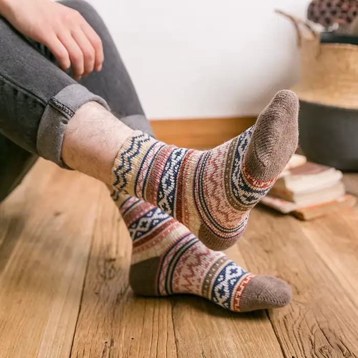 5 paires/lot nouvelles chaussettes en laine pour femmes couleur mixte mode