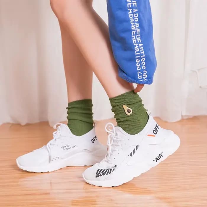 Chaussettes femme couleur bonbon coloré rose rouge vert jaune chaussette femmes filles fruits chaussettes pomme banane cerise chaussettes longues filles Sox