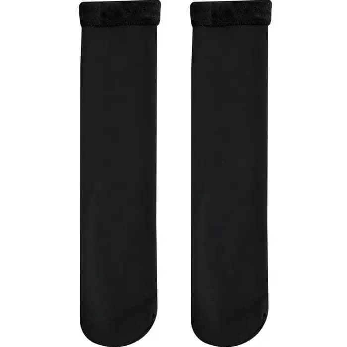 Chaussettes chaudes en velours sans couture pour femme