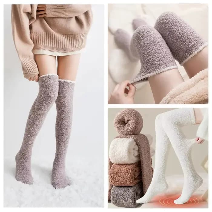 Chaussettes hautes au-dessus du genou pour femmes