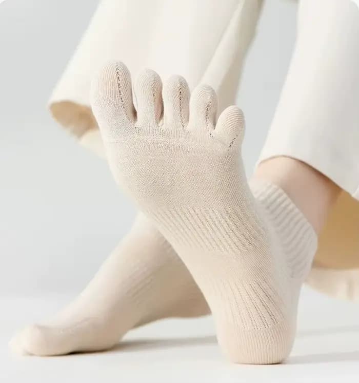 Chaussettes d'Été Fines à Cinq Doigts pour Femme