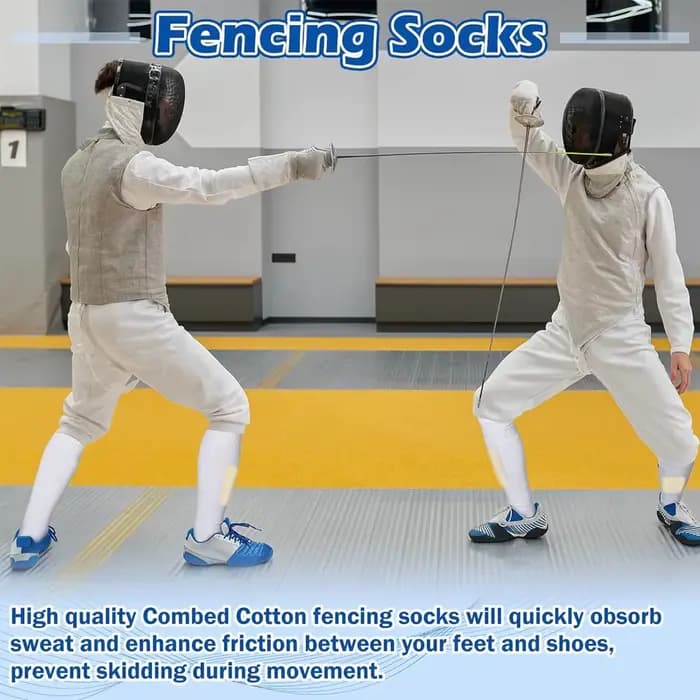1 paire de chaussettes d'escrime