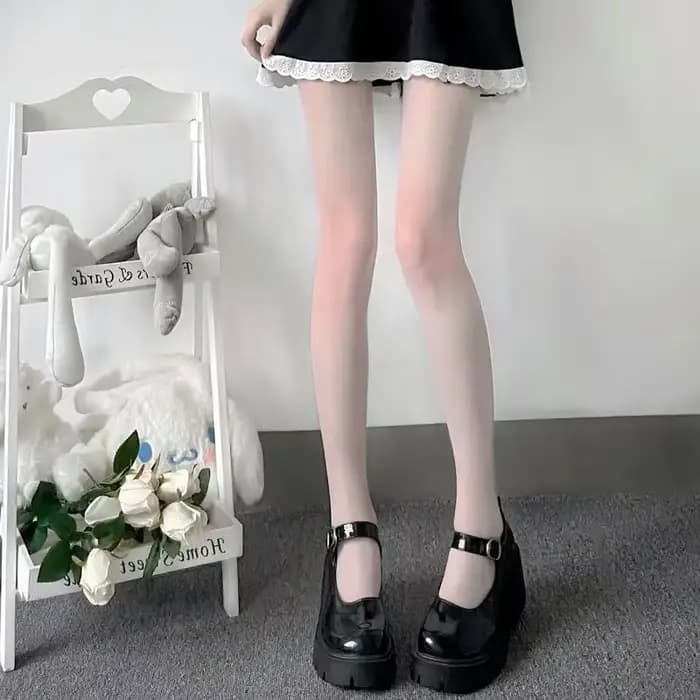 Collants classiques noirs et blancs pour femmes