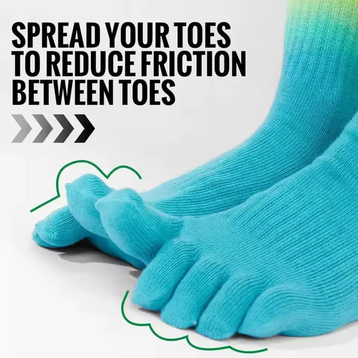 1 paire de chaussettes à orteils pour femmes