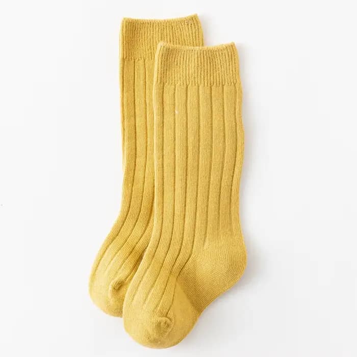 Chaussettes bébé nouveau-né enfants infantile filles garçons genou haute chaussette enfant en bas âge fille solide