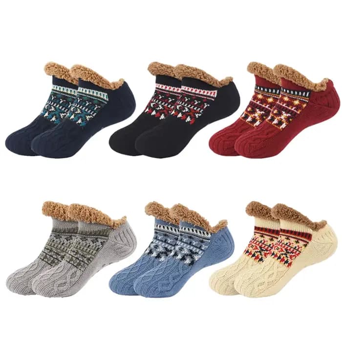 Chaussettes d'intérieur thermiques pour hommes