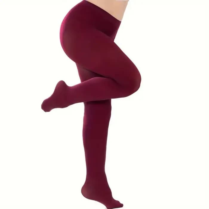 Grande taille 120D collants en velours pour femmes Sexy couleur unie