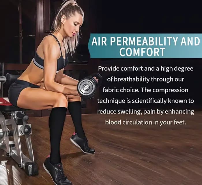7 paires de chaussettes de compression pour femmes et hommes
