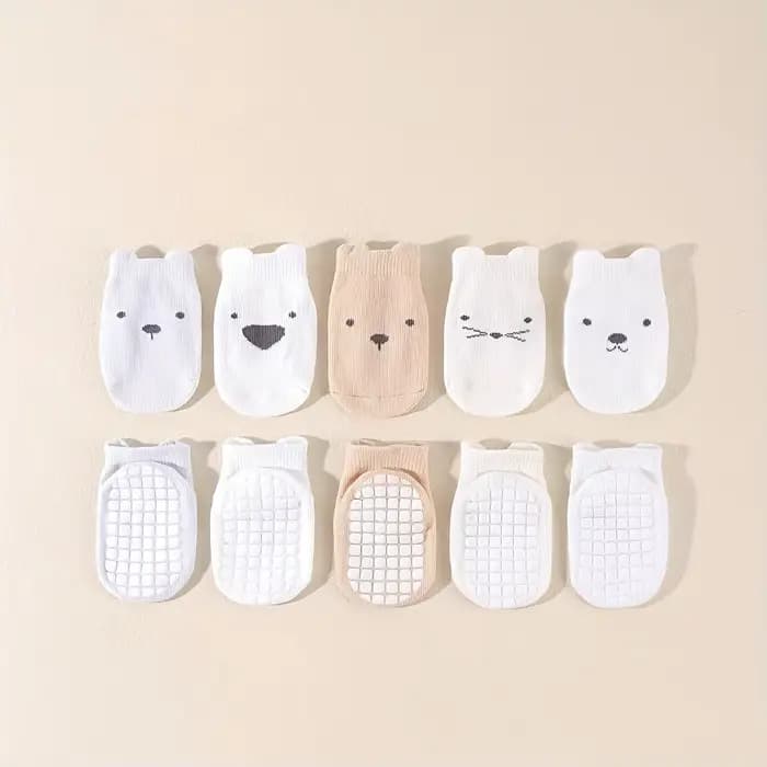 10 paires de chaussettes antidérapantes pour bébé