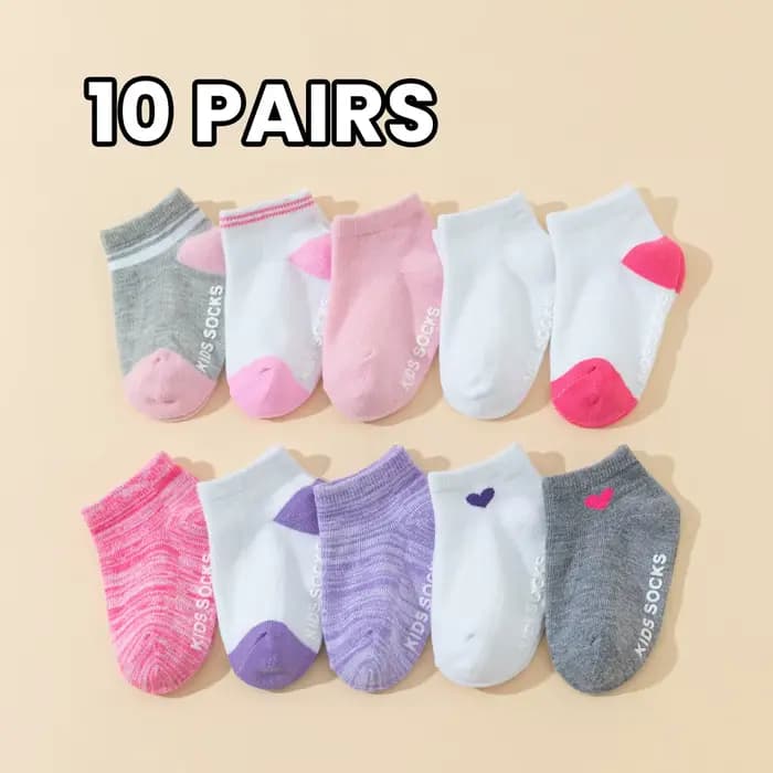 10 paires de chaussettes antidérapantes pour bébés et tout-petits