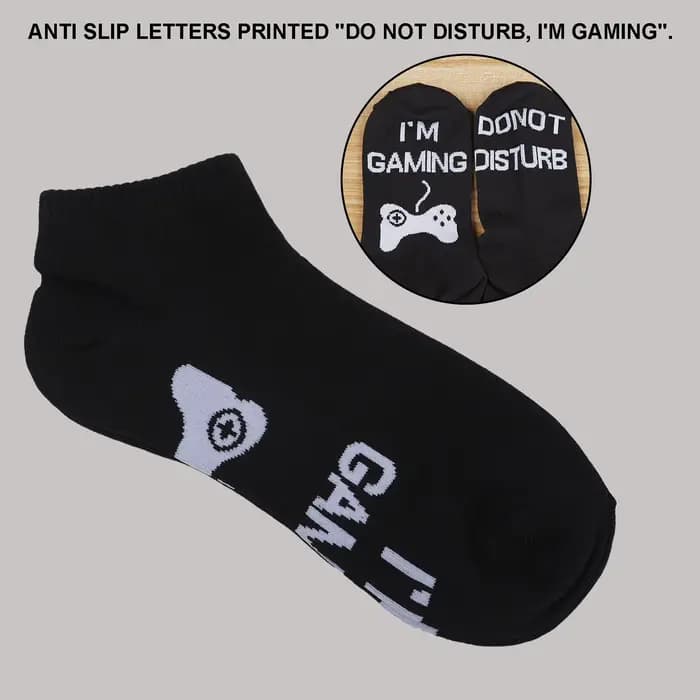 Chaussettes fantaisie unisexes, ne pas déranger, je suis de jeu, chaussettes imprimées avec lettres amusantes, nouveau
