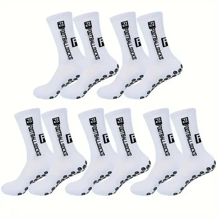 5 paires de chaussettes de Football antidérapantes