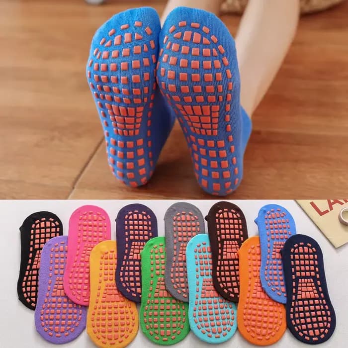 1 paire enfants adultes anti-dérapant chaussette Trampoline