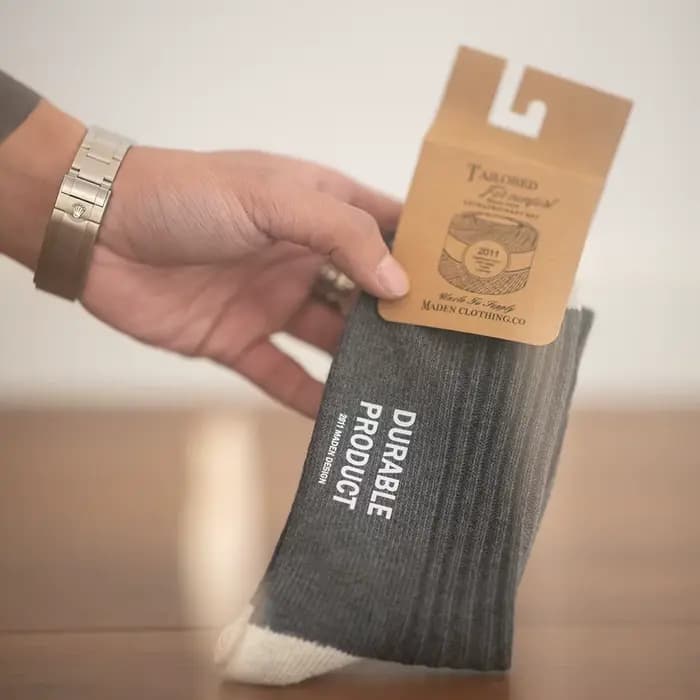 Maden-Chaussettes mi-mollet pour hommes