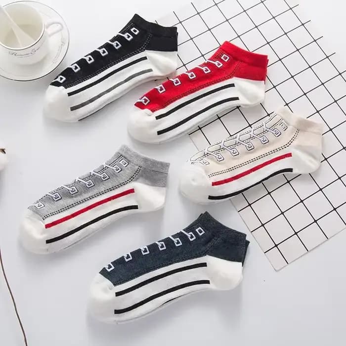 Mode drôle femmes hommes Harajuku Style chaussettes Kawaii chaussure imprimer mignon chaussette courte cadeau