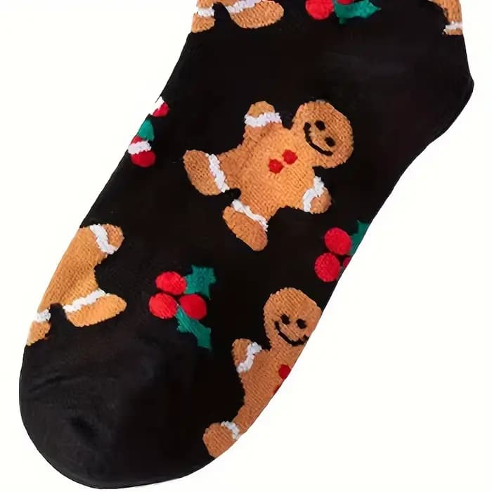 Chaussettes de noël hiver chaud pain d'épice homme