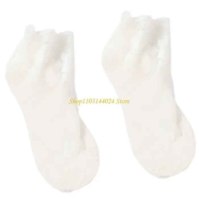 N5ke Casual Flower Lace en dentelle Chaussettes pour femmes Tissure en mailles légères Antislip Soue à basse coupe Hosiery