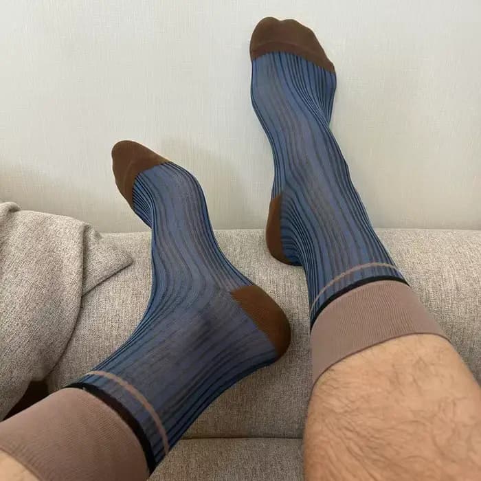 Chaussettes tendance pour hommes 2026 – Rayures lignées style américain