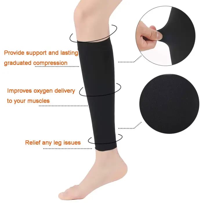 1 paire de chaussettes de Compression de mise en forme du mollet pour prévenir les varices