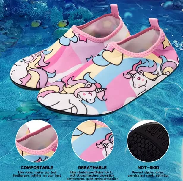 Chaussettes de natation pour enfants, Sport aquatique, plage, fines, multi-imprimés, antidérapantes, Fitness, Yoga, danse, natation, Surf, plongée, chaussures sous-marines