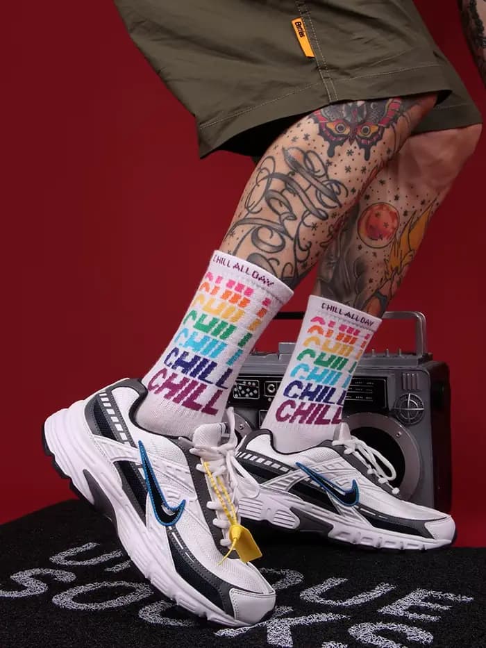 Chaussettes de Skateboard pour hommes, 3 paires, chaussettes de Skateboard, en coton Orange, avec lettres fraîches, Hip hop, Harajuku, pour femmes