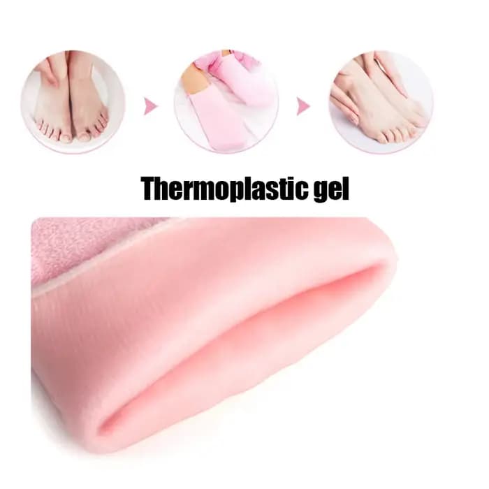 Une paire de chaussettes en Gel pour adoucir les pieds rugueux