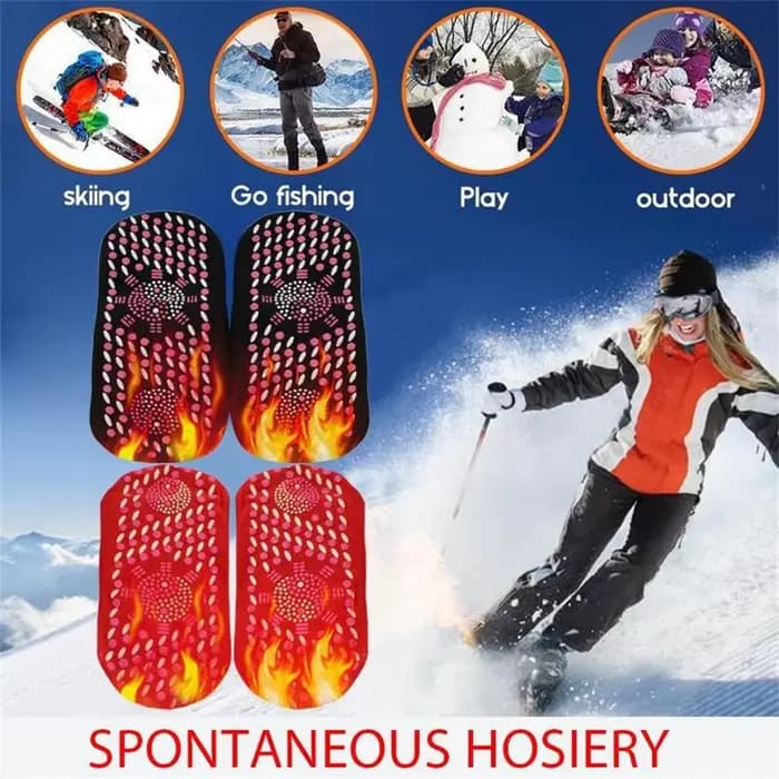 Chaussettes magnétiques chaudes d'hiver pour hommes et femmes, chaussettes confortables auto-chauffantes pour thérapie de massage