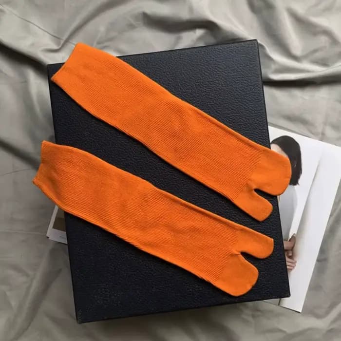 Chaussettes en coton fendu pour hommes et femmes