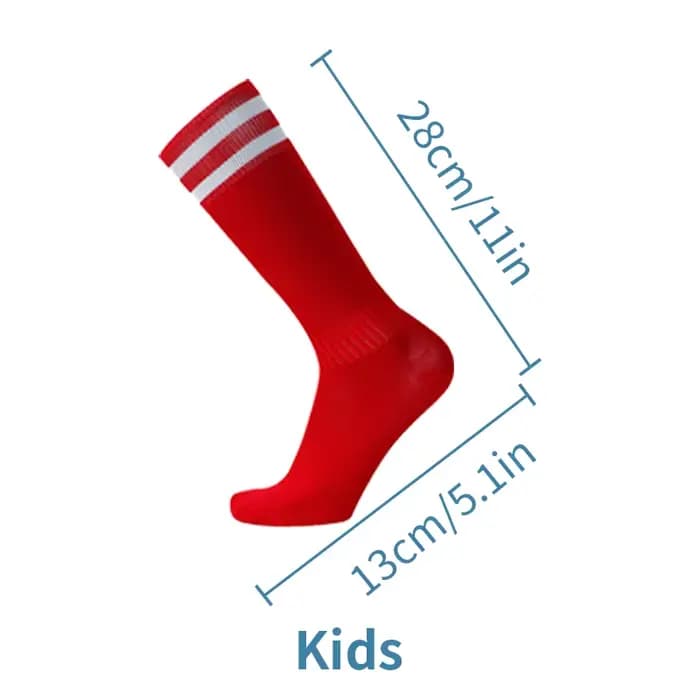 Chaussettes de Football pour enfants, garçons et filles, chaussettes rayées en coton respirant, Baseball, évacuant l'humidité, fines et douces