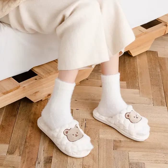 Chaussettes épaisses à cinq doigts pour femmes et filles