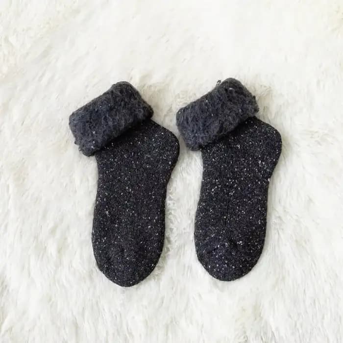 Chaussettes d'hiver en laine pelucheuse pour femmes