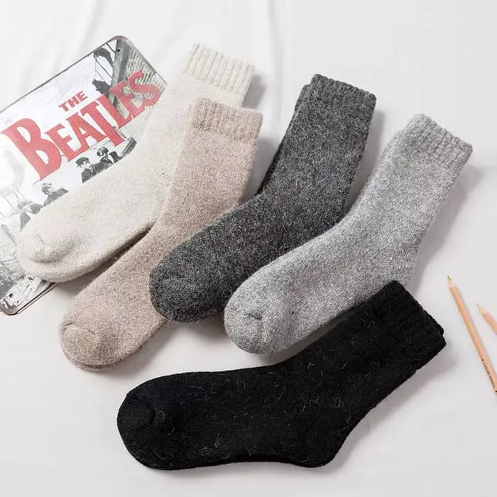 Super ThUNICEF-Chaussettes monochromes pour hommes