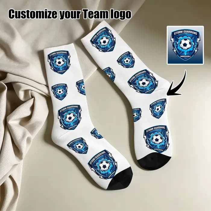 Chaussettes personnalisées avec logo de l'équipe personnalisé
