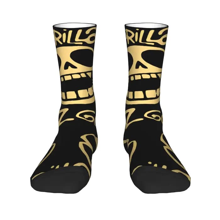 Gorillaz chaussettes automne groupe de Rock bas drôle Couple haute qualité chaussettes motif Skateboard anti-dérapant chaussettes